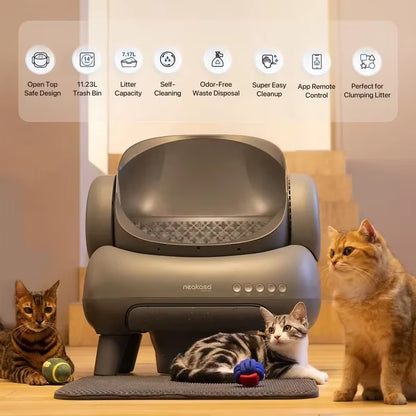 Origin  M1 Large Low Noise Odor Eliminator App Control Intelligent Electric Self Cleaning Smart Automatic Cat Litter Box